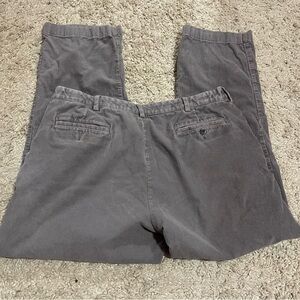 Vtg LL Bean Pants Mens 40X32  Corduroy Straight Leg Elastic Waist Baggy Y2K